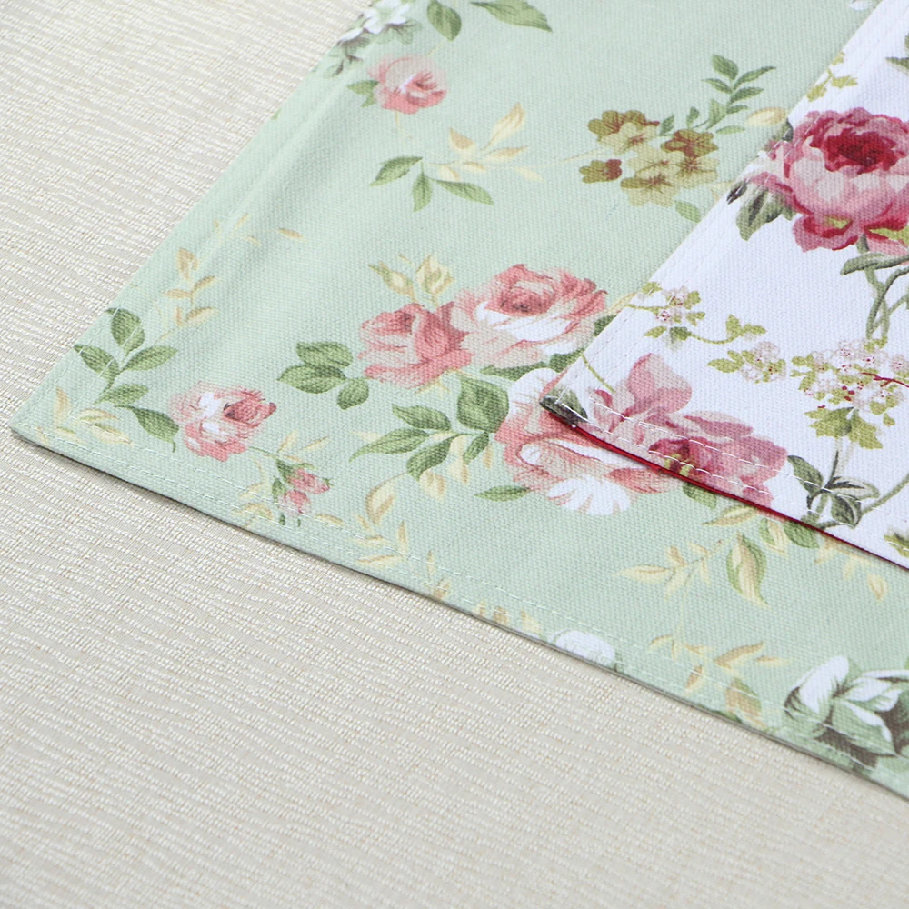 custom sailboat design print decorative cotton dinner table cloth mat fabric placemat