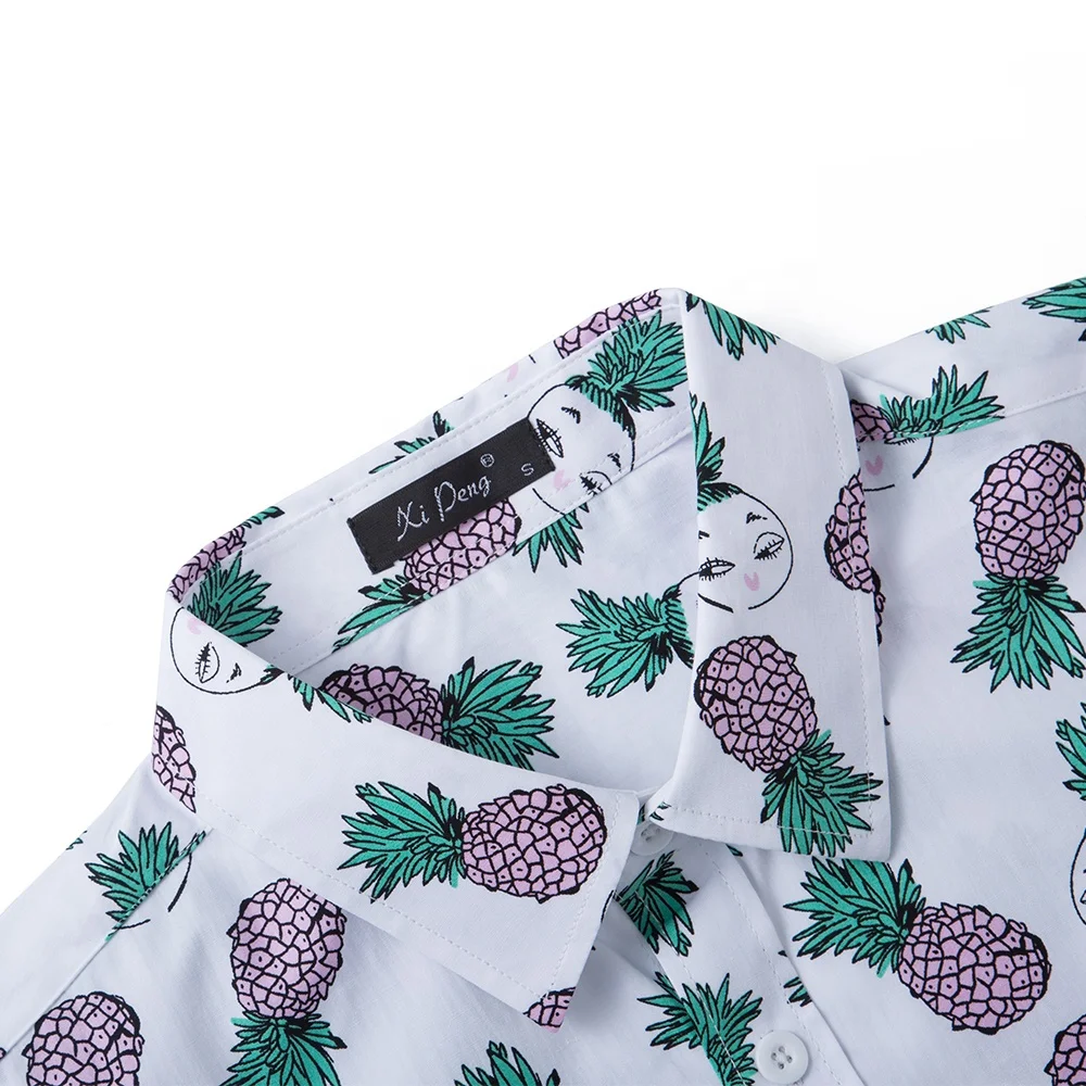 European and american sizes casual fashion baumwolle cotton beach shirt white men man in stock