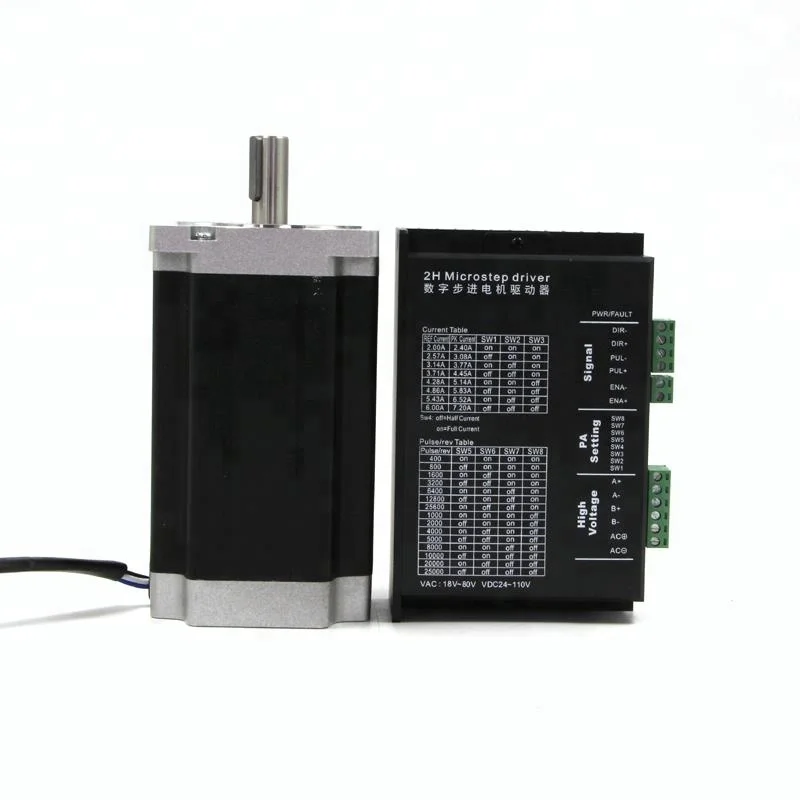 Высокий крутящий момент 4A12 нм Nema34 шагового двигателя Комплект для ЧПУ