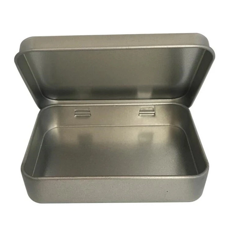 Custom Rectangular Wallet Tin Cans Packaging Box, Metal Tin Boxes