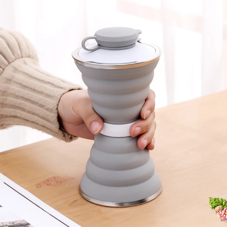 amazon top seller 2019 private label shaker bottle sports bottle, foldable borraccia, silicone bottle