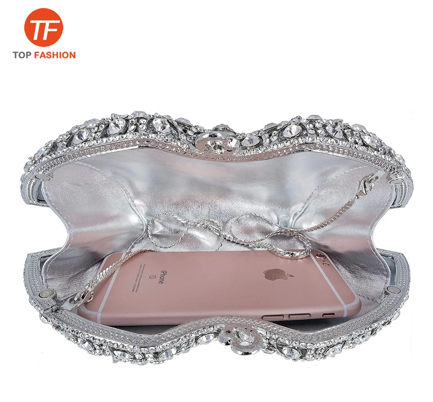 Expensive Crystal Rhinestone Clutch Purse Women Flower  Evening Bag for Formal Party Wholesales from China Supplier