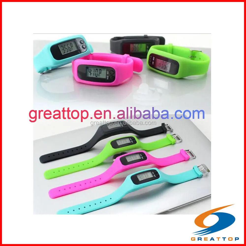 Factory customized high performance running sports wristband pedometer