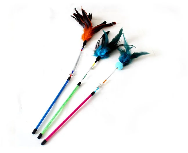 
Cat puzzle interactive pet toy feather ball spring pet supplies wholesale 