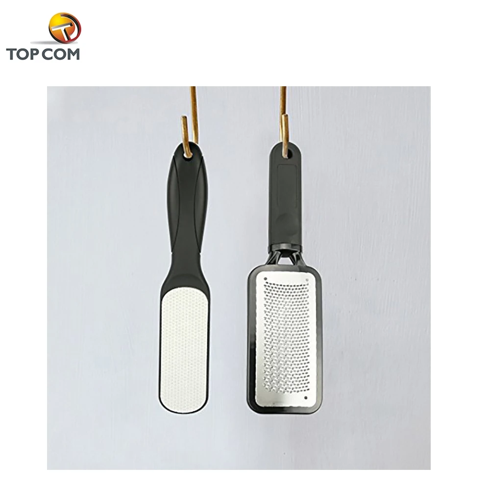 2 PCS Dual Sided Professional Pedicure Tools Stainless Steel Foot File Rasp Callus Remover
