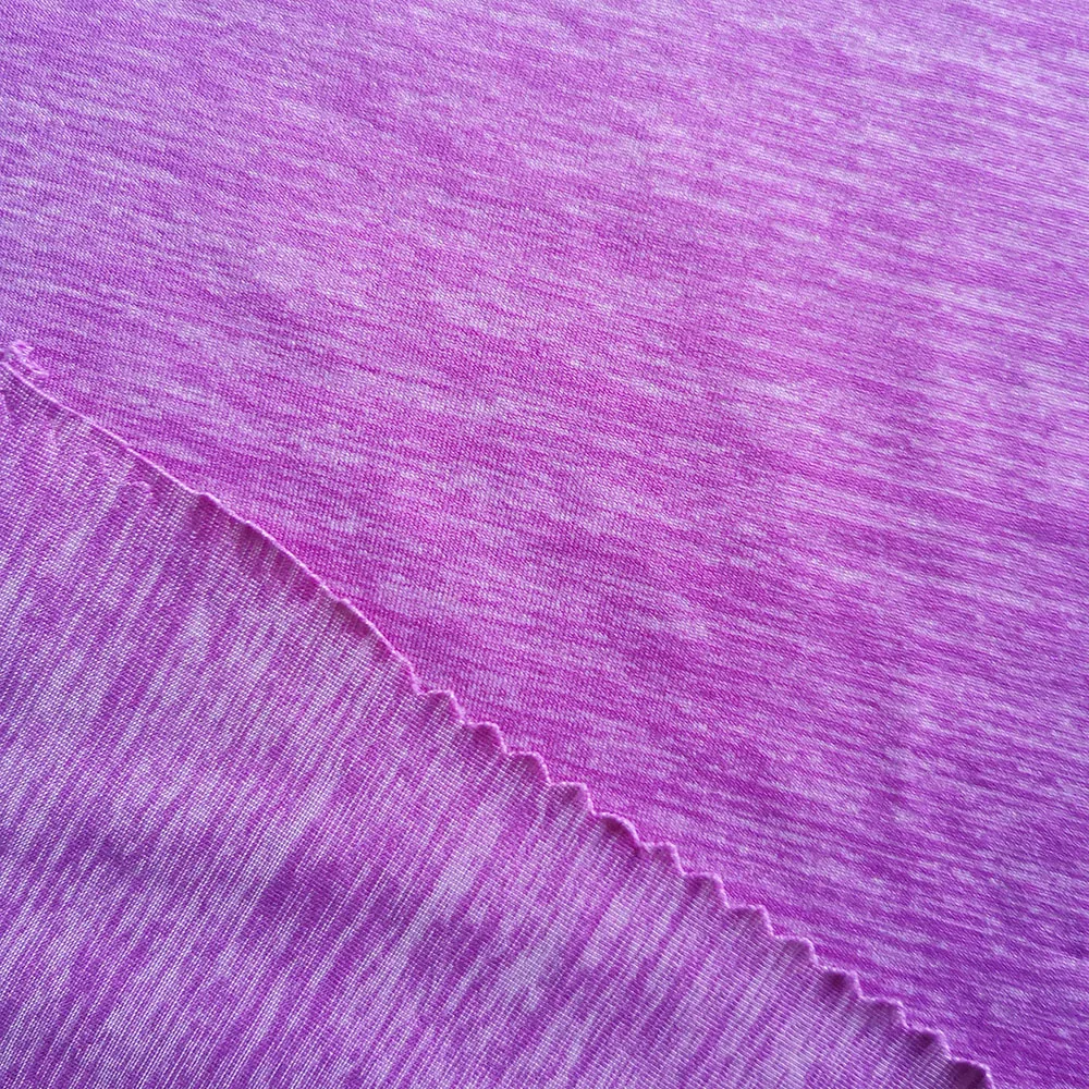 
China mill super soft melange polyamide spandex fabric for sport apparel RTS PS1Y65 