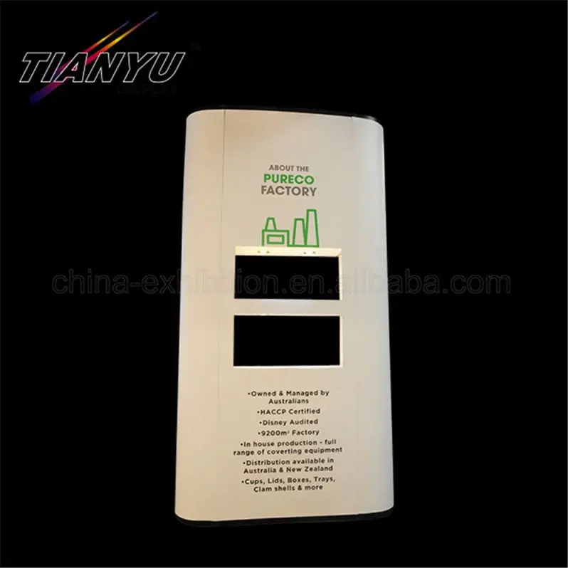 Tianyu Foldable Advertising Pop Up Shop Display Pvc Banner Background