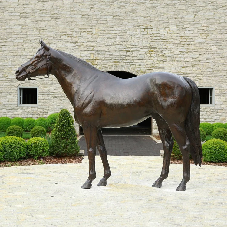 Hot sale life size brass horse metal sculpture big size horse statues bronze statue