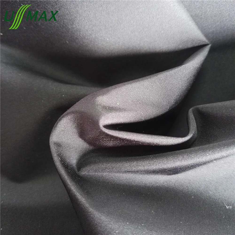 
50d*50d waterproof PU coated cotton feel imitated memory for jackets down wear fabric 
