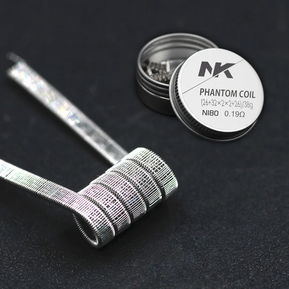 nk ni80 premium fused clapton alloy round phantom coil wire