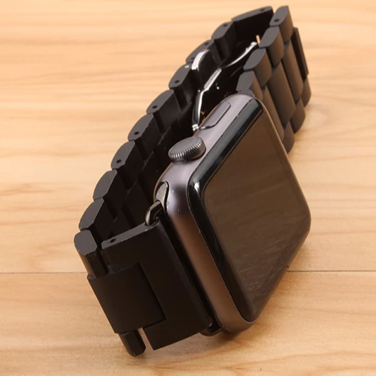 Hot Selling Sandalwood Zebra Ebony Wooden Watch Band for Apple Watch 38mm 40mm 42mm 44mm, For iWatch 6 5 4 3 2 Wood Watch Band