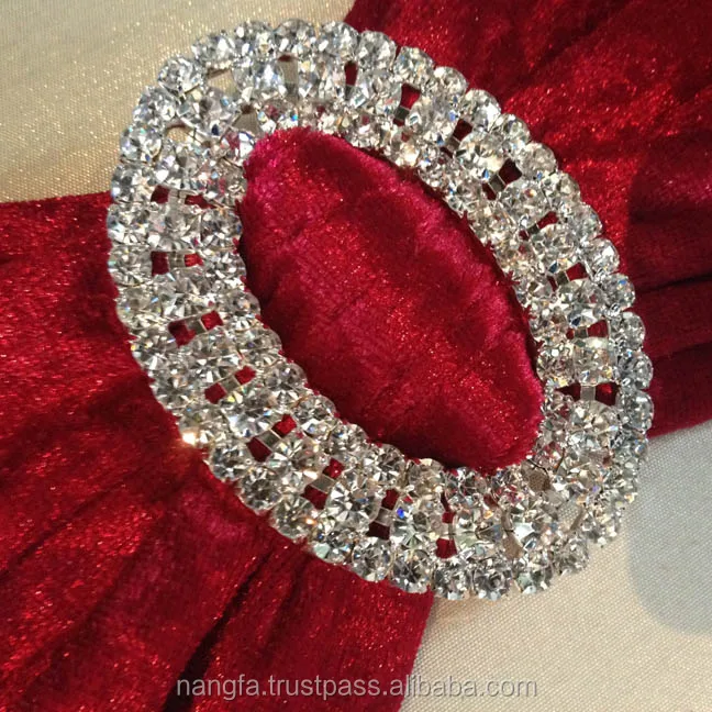 Luxury Wedding Box With Silk & Large Rhinestone Buckle