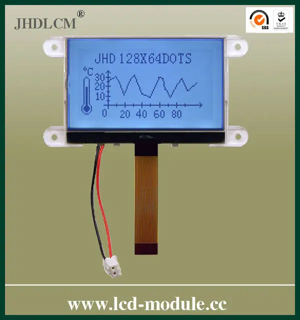 5 белый светодиод подсветки жк-дисплея stn модуль JHD12864-G45IBSW-BW