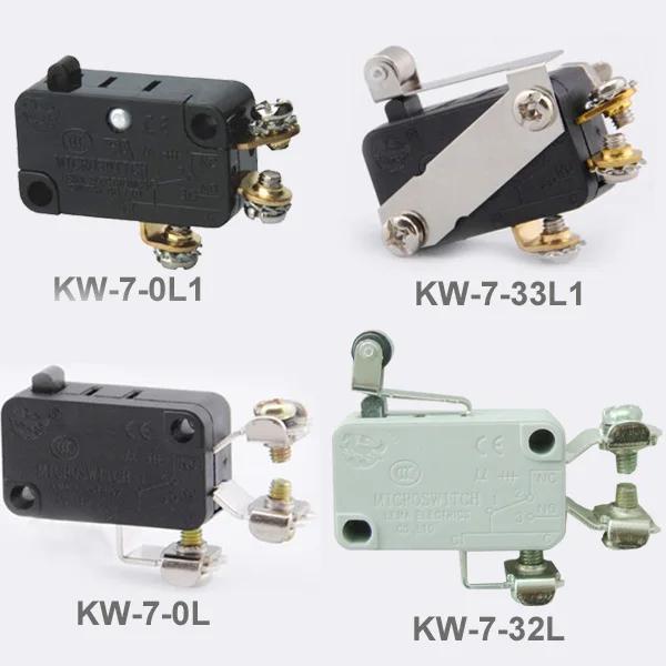 KW-7-33L1 производитель Привод Roller и винтовыми клеммами винтовые клеммы микровыключатель