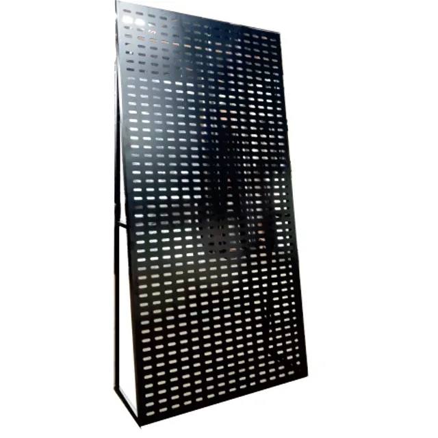 
Peg board rack display with hooks mounted slatwall stone ceramic tile display boards rack for design 