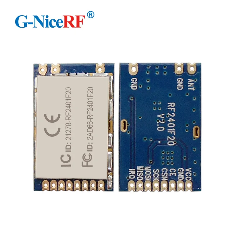 G-NiceRF FCC /CE approval! RF2401F20 - 400m 20dBm 2.4GHz wireless module nrf24l01 2.4g rf module