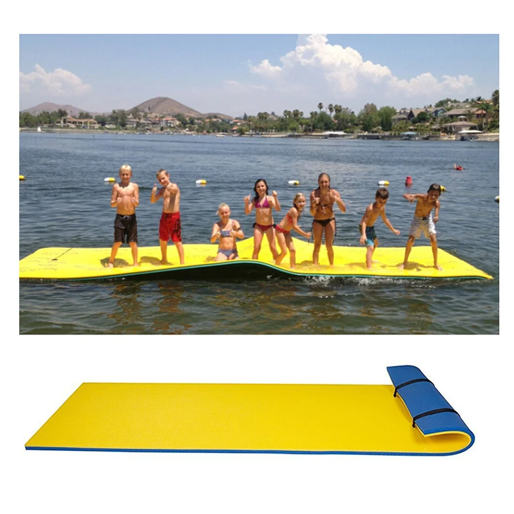 Водные виды спорта логотип заказчика XPE пеноматериал легкий вес 3 слоя плавающий водяной коврик