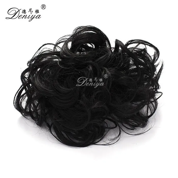 Small messy Hair Bun Chignon dance hair pieces make your own hair pieces