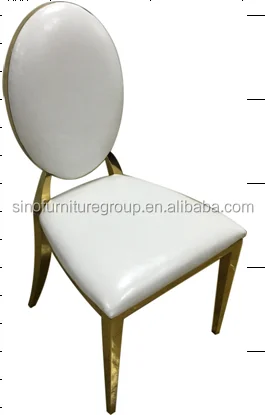 Wholesales wedding hotel new gold stainless steel chair
