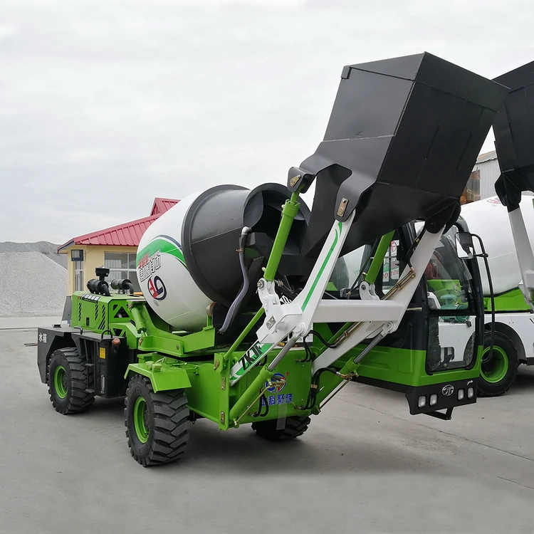 
Cubic Meter Self Loading Concrete Mixer Factory Price 1.8 Small Wheel Side Reducer for Sale Carmixer Truck Uzbekistan Provided 