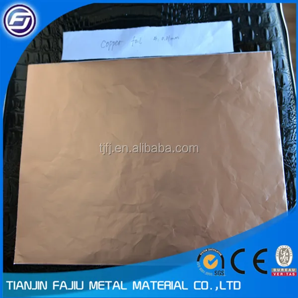 Лист для кровли из тонкой медной фольги