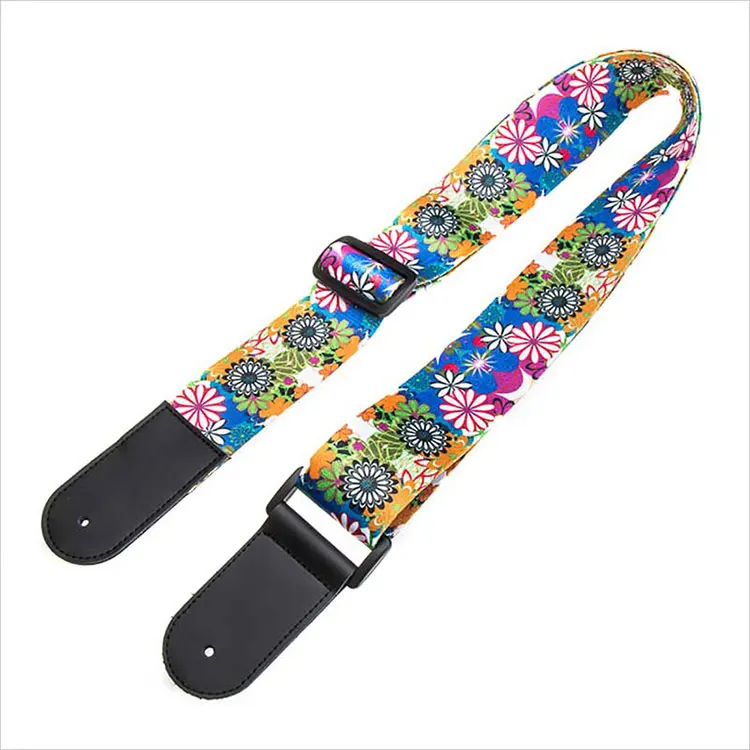 Manufacturer professional custom high quality fashion colorful personalized guitar strap belt