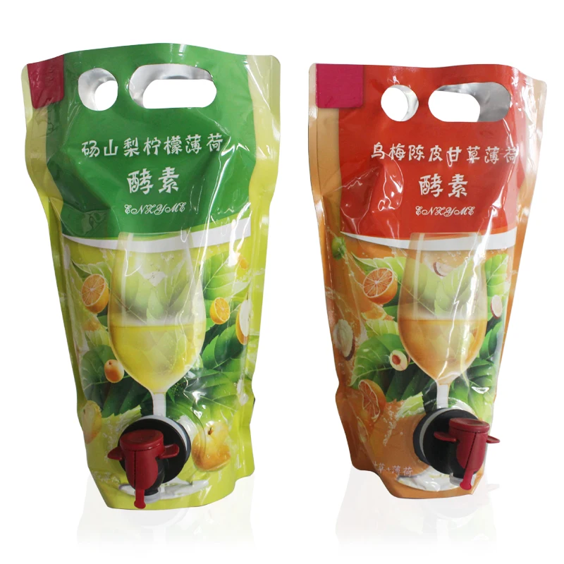 
black plum fermented drink Custom your brand fermented juice fruit juice enzyme herb spout package drink 
