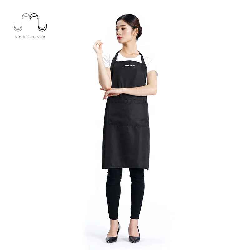 Custom Logo Fabric Beauty Apron Half Waterproof Barber Hairdresser Aprons Salon Hair Cut Apron Customized
