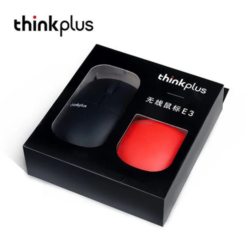 Новейшая беспроводная мышь lenovo ThinkPad thinkplus E3 бесшумная 2 4 ГГц с возможностью изменения корпуса красная черная компьютерная для
