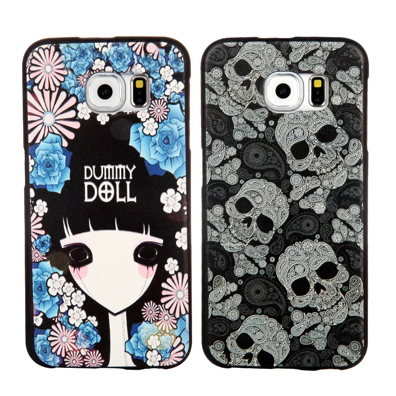 
Black TPU Material Sublimation 3D Phone Case for Samsung S6 S7 edge C7 A9 Silicone Cover for Galaxy J5 J7 Prime C5 Note 5 