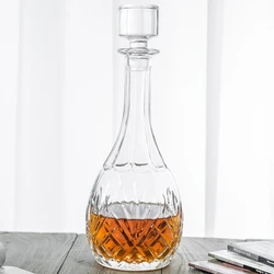 28oz Elegant Lead Free Crystal Classic Glass Bottle For Wine