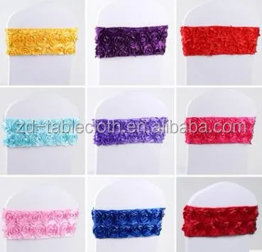 
Weeding cheap red rose chair covers chair sashes 