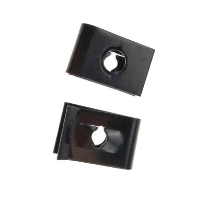
Black Harden Spring Steel Clip Nuts for Sheet Metal Tapping Screws M3 Fastener Speed Nuts 
