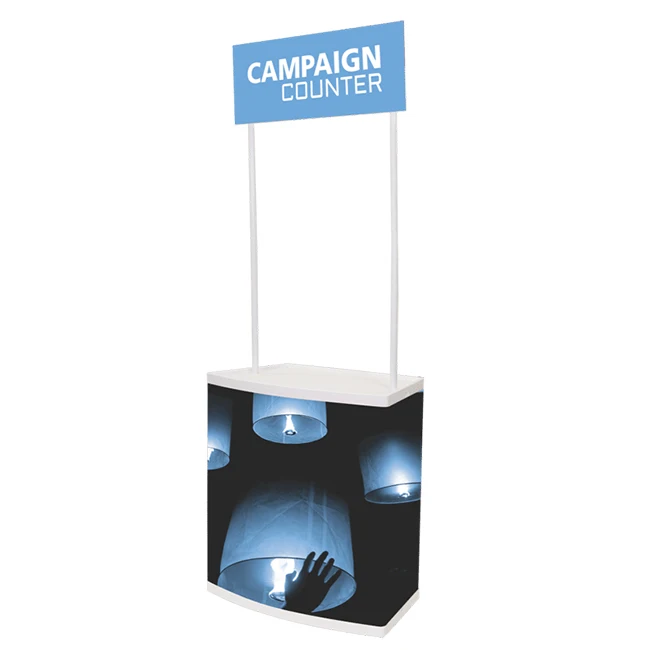 
China cheap custom promotion table or counter for exhibition and advertising 