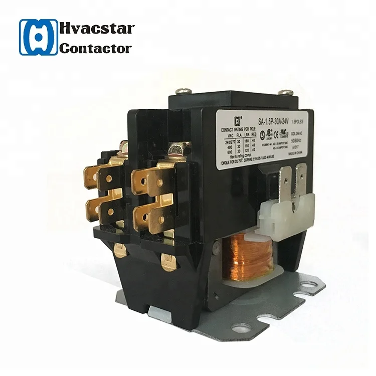 electronic components hvac refrigerator 40A ac electrical ac magnetic definite purpose  contactor 24V air conditioning
