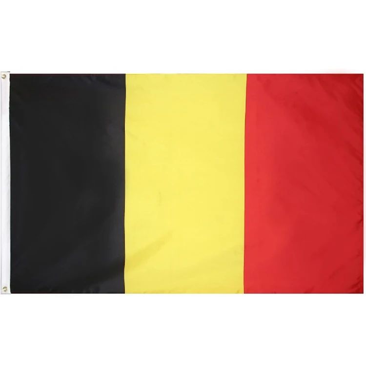 
Promotion Cheap 3*5FT Polyester Print Hanging Belgium National Flag Country Flag 