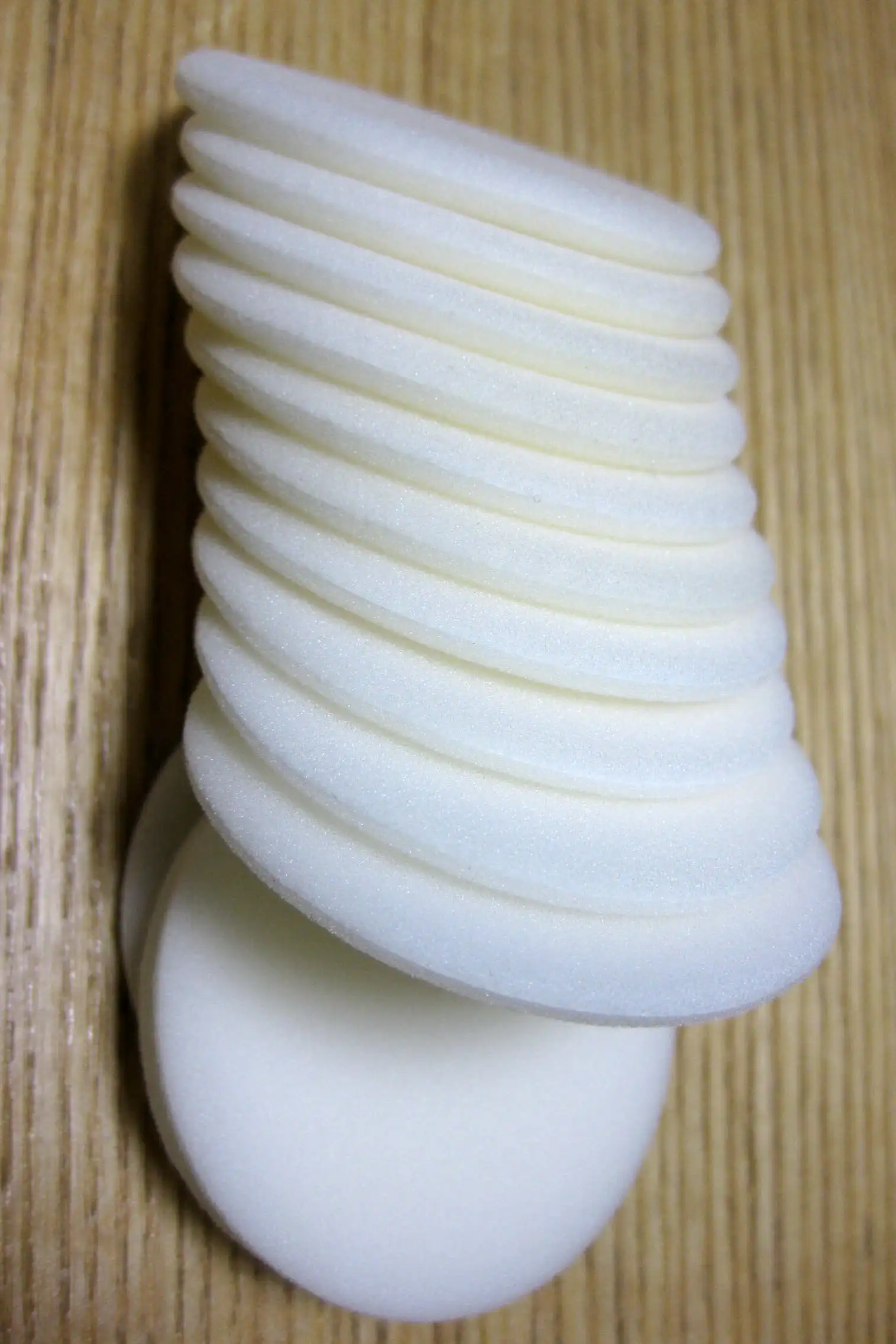 
Polyester latex-free cosmetic sponge edge sealing foam inner foam for BB powder puff basic materials for flocking powder puff 