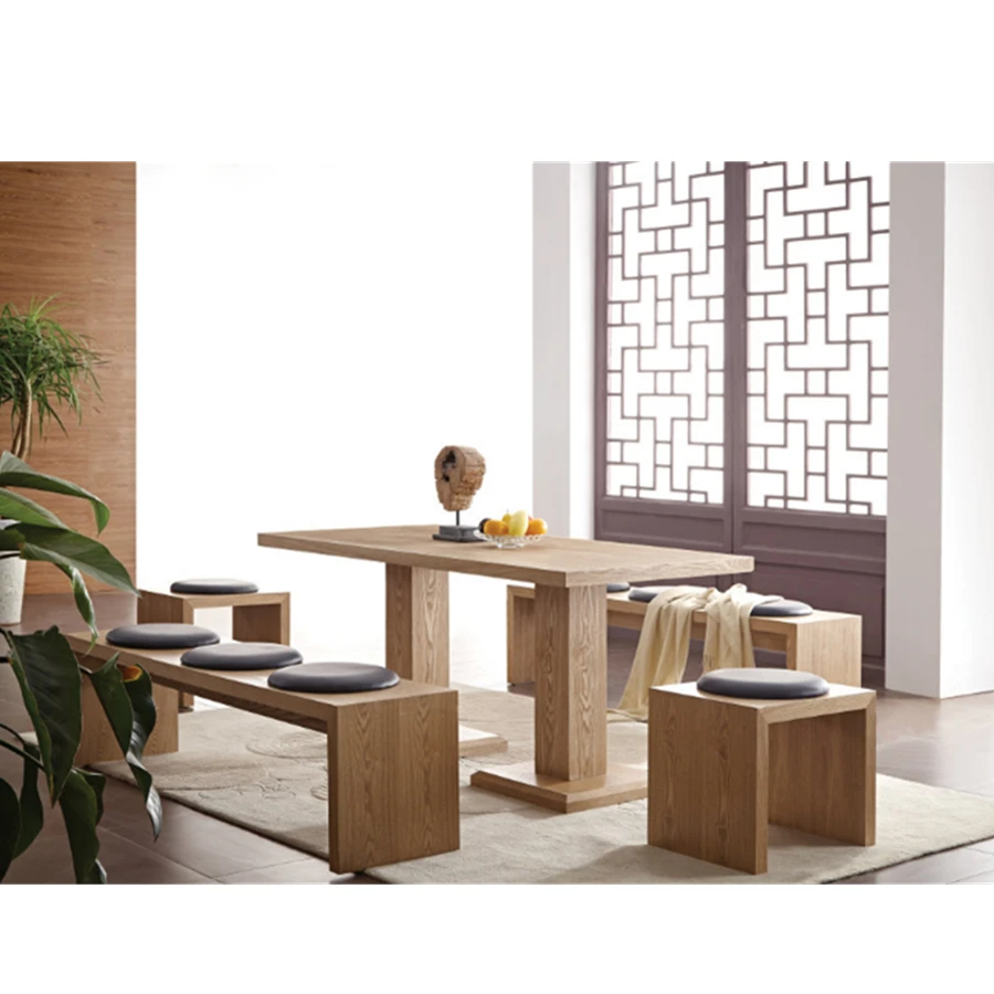 Japanese restaurant furniture dining table set used restaurant table and chair