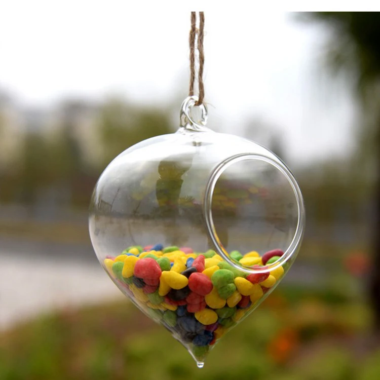 
Borosilicate Decorative Custom Glass Terrarium Hanging Air Planter Vase 