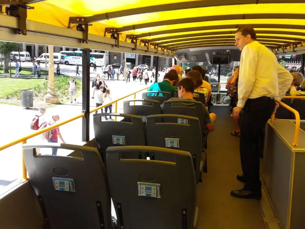 City Sightseeing Bus GPS Multilingual  Tour Commentary  bus audio system