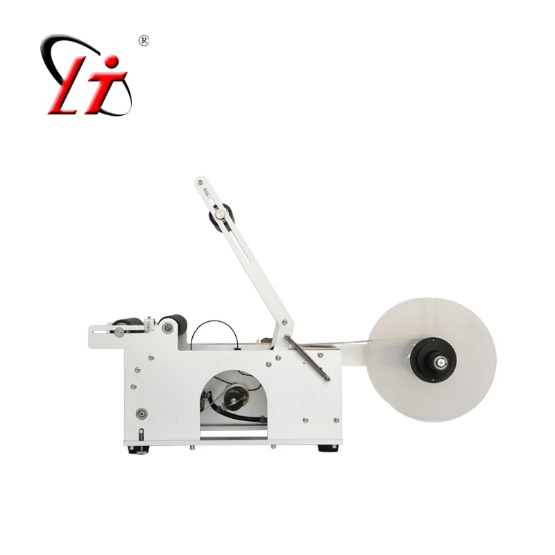 Top Quality CE China LIANTENG LT-50s Semi Automatic manual Labeling Machine for bottles with printing