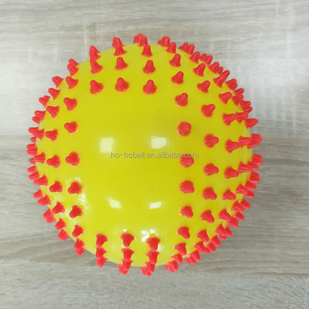 
BSCI certificated factory supply funny inflatable 2-color knobby ball 