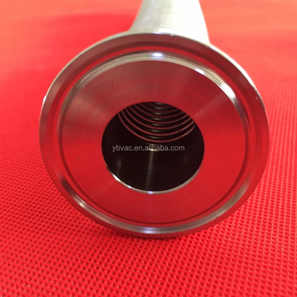 metal flexible hose with sanitary ferrule for medical use