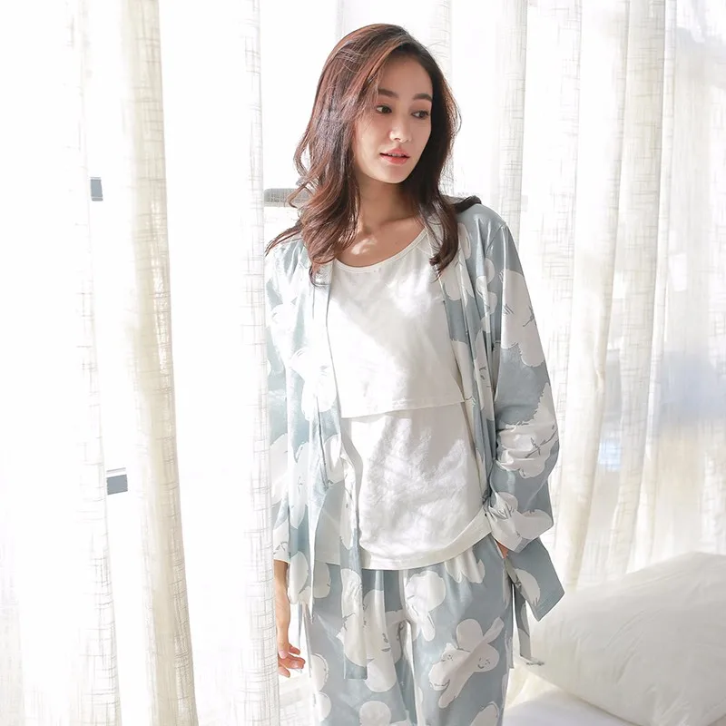 Hongyan company high quality smooth soft nursing pyjamas adult overalls