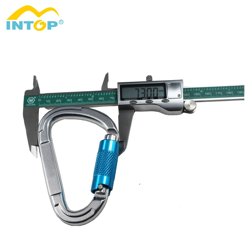 CE standard aluminum 7075 locking carabiner twist lock carabiner