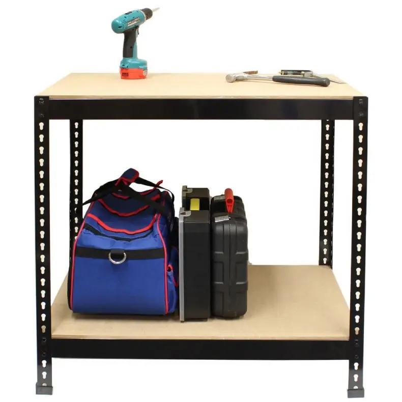 Tool Work Bench High-efficiency Steel Frame Heavy Duty Metal Cabinet 0.8-1.2mm 200kg/shelf Powder Coated CN;SHN Carton Packing