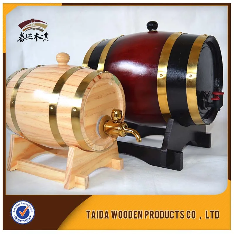 Customized 5 Inch Barrel Shaped Piggy Bank Wooden Money Box Safe For Kids & Adults