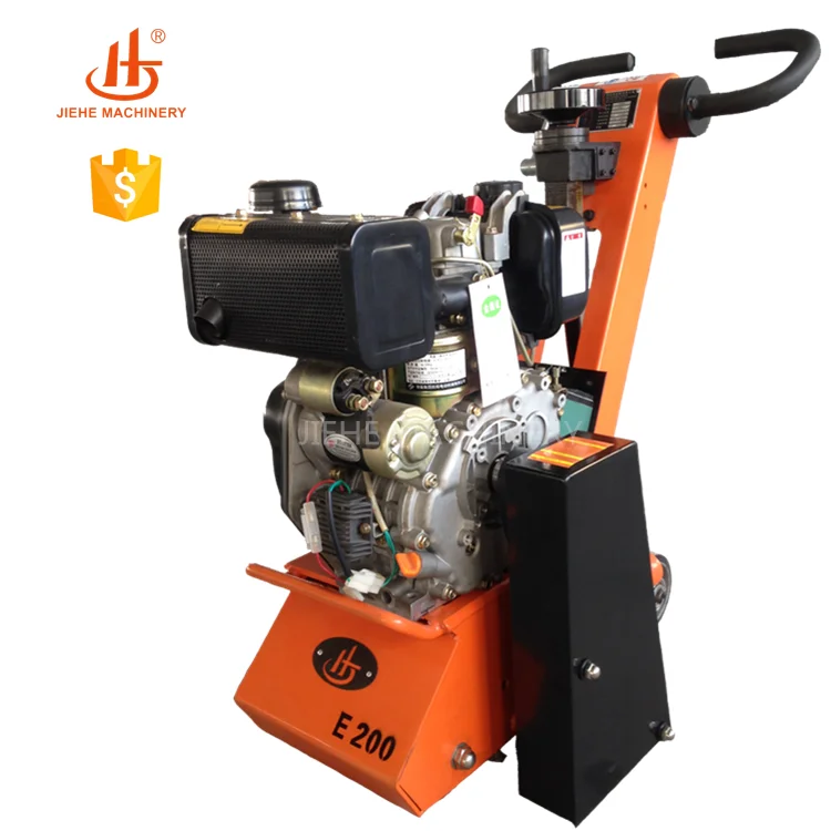Асфальтофрезерный станок с электрическим стартом дизельный двигатель 178F ширина фрезерования 200 мм и глубина 5 сертификат CE (JHE-200D)