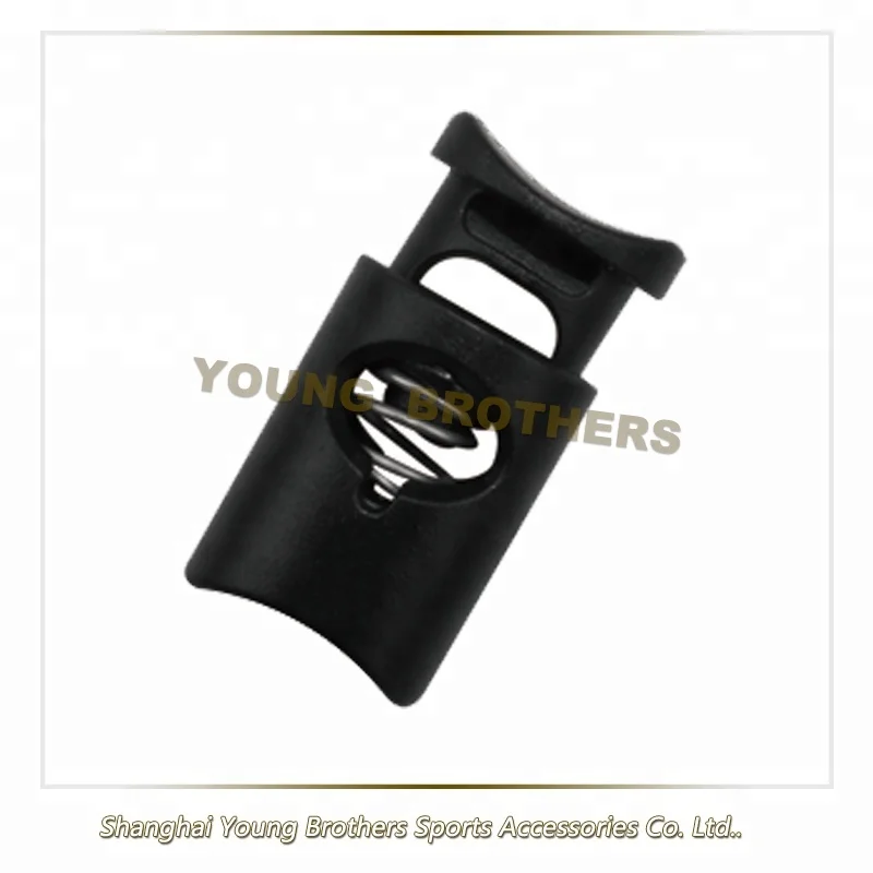 High Quality Plastic Oval Dual Cord Stopper with Two-Hole for Backpacks