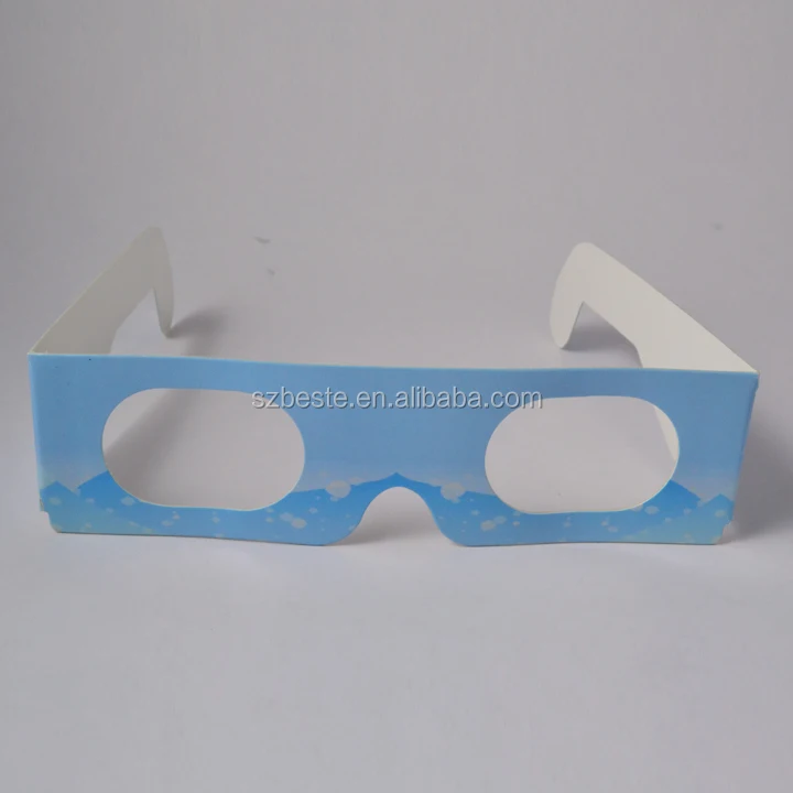 disposable 3d cardboard paper firework glasses in 3d